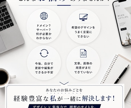高品質なHPを低価格で最速で制作します SEOもデザインも妥協しないHPを。 イメージ2