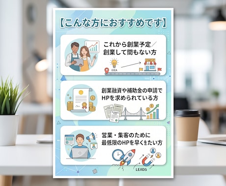 創業期の信頼構築に必要なHPを制作します 創業期の信頼構築に必要なHP制作、事業計画を支援します イメージ2
