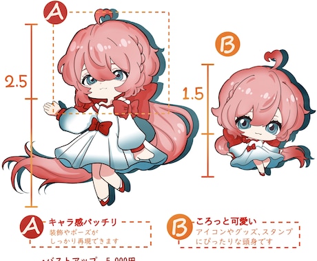 プロがミニキャラ(SD・デフォルメ)お描きします 配信・スタンプ・グッズ商用・Live2D・背景も可能です！ イメージ2