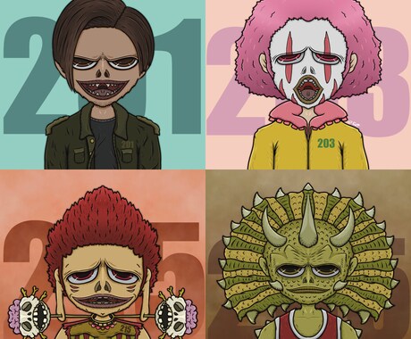 MCBの世界観で似顔絵を描きます Mutant Chill Brothersの世界観の似顔絵! イメージ2