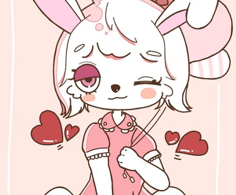 可愛いポップな獣人・人間イラスト描きます 皆様の"好き"をイラストに 可愛いポップなイラストです イメージ2
