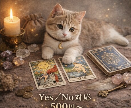 迷った時のYES/NOに対応｜ワンコインで占います カードが示す答えをそのまま正直にお伝えします。 イメージ1