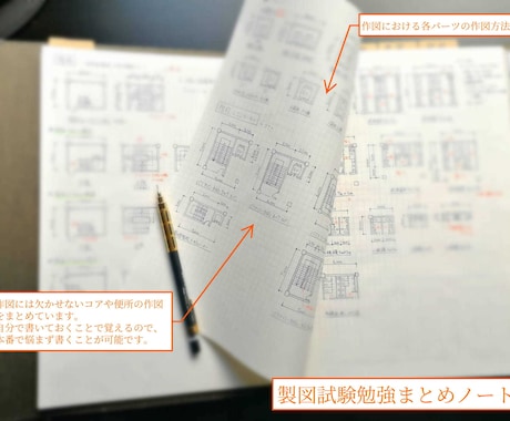 一級建築士製図試験　勉強ノートを売ります 合格者のノートをもらって効率的に勉強しよう！