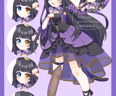 歌ってみた、立ち絵、グッズ用にかわいく描きます Vtuber、配信者、活動者の方におすすめ イメージ2