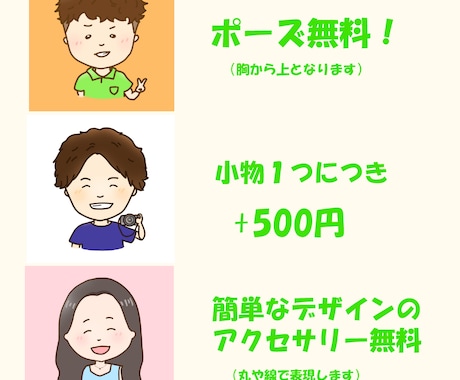 魅力が伝わるアイコンで印象アップをお手伝いします SNS、ブログに！かわいく似てるお目立ちアイコンで好印象に！ イメージ2