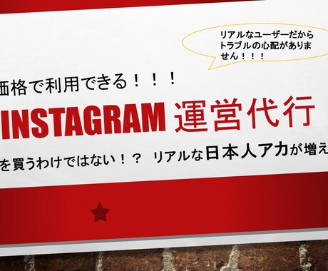 インスタを増加運営して日本人フォロワーを増やします 『ゆっくり・手作業』だから安心です！高額な運営代行も体験！？ イメージ1