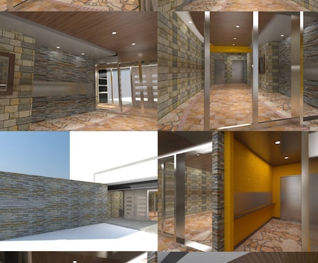 意匠建築用の簡易3Dパースの作成を行います お客様の意匠建築の打ち合わせ時に使用する建築簡易パースの作成 イメージ2