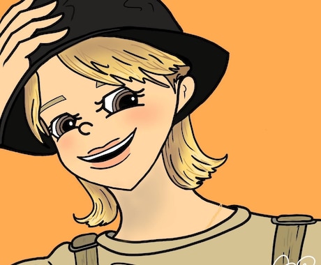 可愛いアイコンかきます すこし異国テイスト原色系です！ イメージ1