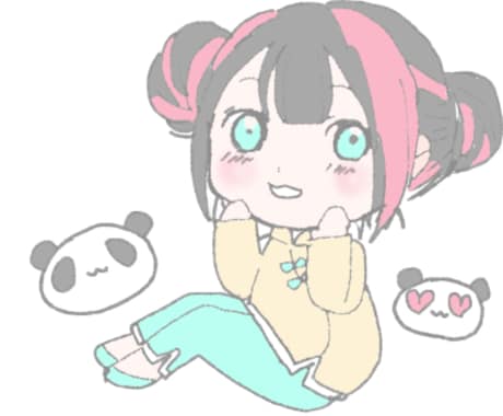 可愛いあなただけの女の子や動物のアイコンを描きます ほんわか、ざっくりした絵柄です イメージ1