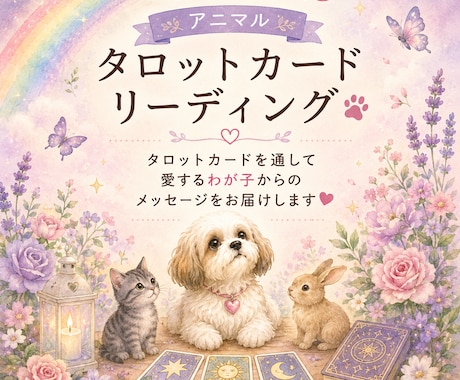 アニマルタロットでわが子の気持ちを読み解きます カードを使って愛するわが子からのメッセージをお伝えします イメージ1