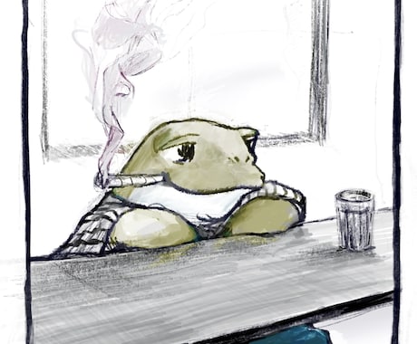 カエルのイラストを描きます ユニークなカエルをお求めの方へ イメージ2