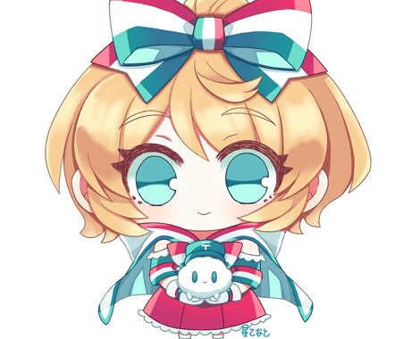 2頭身デフォルメ立ち絵お描きします 商用利用込み！グッズ化にオススメ イメージ2