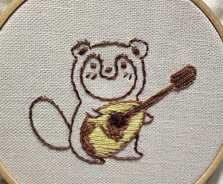 お好きなイラストをご希望の服や布に刺繍します お子さんが書いた絵やオリジナルイラストを刺繍いたします。 イメージ2