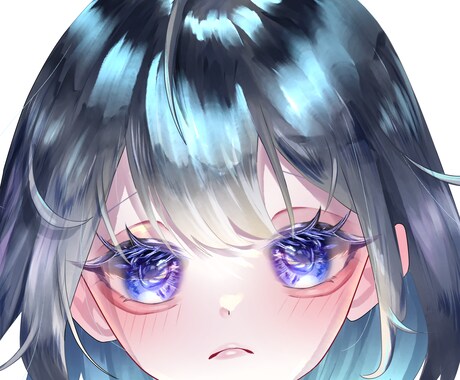 キラキラ透明感あふれるアイコンイラスト描きます 先着5名様！描き込み多めで目を引く イメージ2