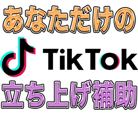 TikTok運用代行者がアカウント開設補助します あなただけのアカウントを作り上げましょう！！ イメージ1