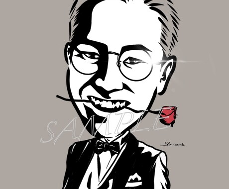 限定値引き！ダサカッコいい似顔絵アイコン描きます ダサカッコいい！オシャレアイコン イメージ1