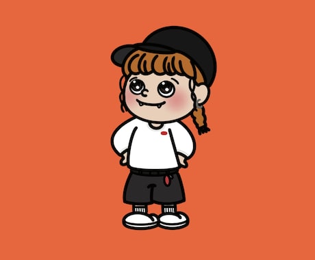 八重歯がかわいい♡デフォルメ似顔絵を描きます ころんとかわいい八重歯がチャームポイントのイラスト イメージ2
