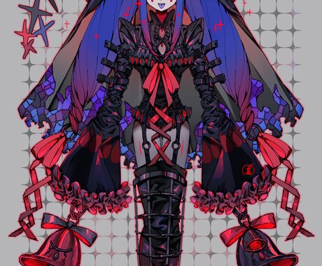 可愛い女の子のイラストを描かせていただきます 可愛い・ちょっと不気味な雰囲気のイラストが得意です イメージ2