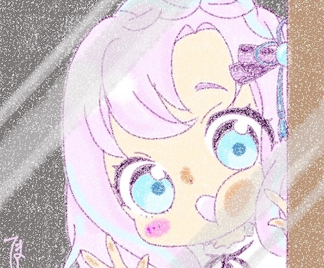ガラスに張り付きイラストお描きします VTuberさん,YouTubeさんの立ち絵お見せ下さい！ イメージ1