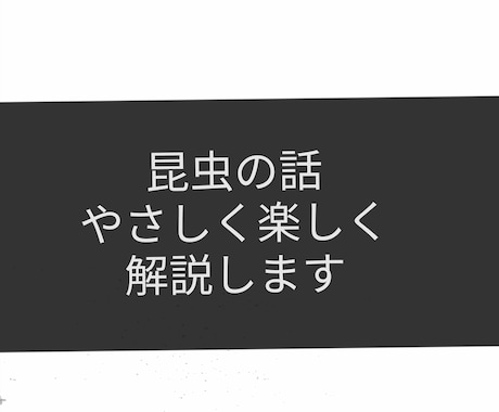 昆虫の話をやさしく楽しく解説します 博物館での解説経験を活かし、専門用語を使わずにお話しします イメージ1