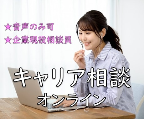 就活・転職・仕事の悩み／オンラインで支援します 【音声のみOK】ベテラン相談員がサポート イメージ1