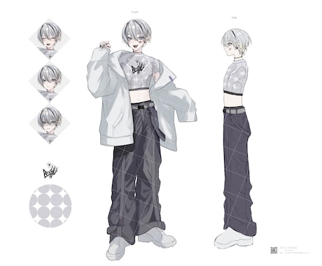 TRPG、配信などに使える立ち絵をお描きします 流行りにのれるお洒落なキャラクターデザイン、立ち絵を描きます イメージ2