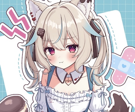 可愛いイラスト制作いたします アイコンや歌ってみた動画、グッズなどに！ イメージ1