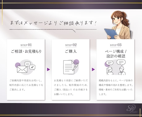 伝わるー繋ぐデザイン｜HP・LPデザイン制作します 伝える×導く×つなぐ設計で、成果につながるページを イメージ2