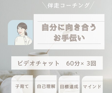 自分に向き合うお手伝いをします 【60分×3回】 自分を好きになってラクになれるお手伝い イメージ1