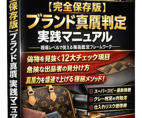 現役プロのテクニカルブランド真贋術 教えます “感覚”ではなく“再現性”で見抜くプロの思考法。 イメージ1
