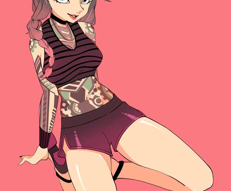 ファンシーで瑞々しい女の子イラスト描きます ファッション色彩をもつ現役デザイナーが描きます イメージ2