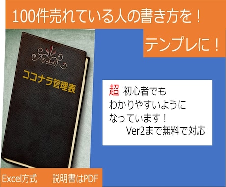 ココナラ出品ページ作成大変！管理表で簡単にします サービス内容と文字数制限で苦労したので管理表作りました イメージ1