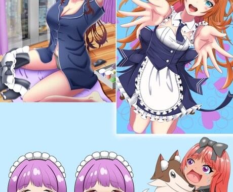 SNSで使えるイラスト作成します 値段控えめでミニキャラや表情豊かなイラスト提供します。 イメージ2