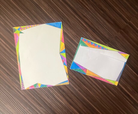 手紙、カードなどのデザインを手描きで承ります イメージ1