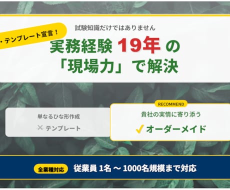 社労士が就業規則と雇入時の書類をセットで作成します トラブルを未然に防止！社労士作成　就業規則＆雇用書類セット イメージ2
