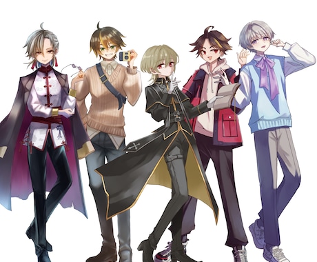 TRPG・動画・ゲームなどの立ち絵制作します アイコンから全身サイズまで人物イラスト制作します イメージ2