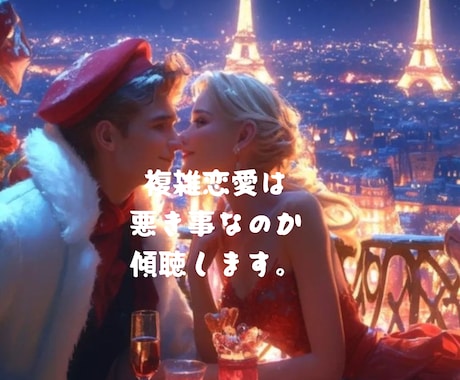 不倫は悪い事なのかわからない傾聴します 悪い事している？誰にも言えない。心の気持ち話して。 イメージ1