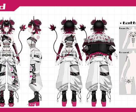 唯一無二のキャラデザ、魅力的なイラストを制作します 独創的なキャラデザが得意です！かっこいいも可愛いも対応可能！ イメージ2