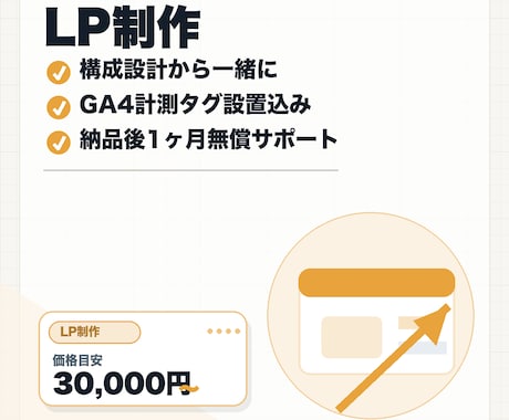 成果にこだわったLPを制作します 広告・キャンペーンの受け皿に。CV重視の1枚設計 イメージ1