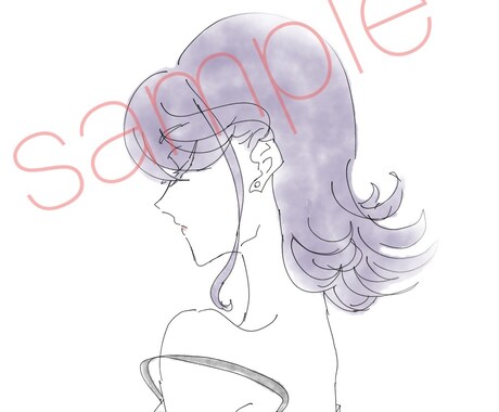 商用OKシンプルで儚げなイラスト、アイコン描きます あなたのキャラクターに優しさと儚げさを持たせます！ イメージ2