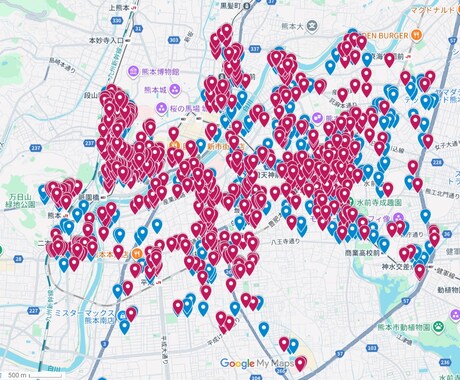 全国対応賃貸・分譲マンションの地図作ります 分譲・賃貸マンションを抽出した営業・配布用マップ イメージ2