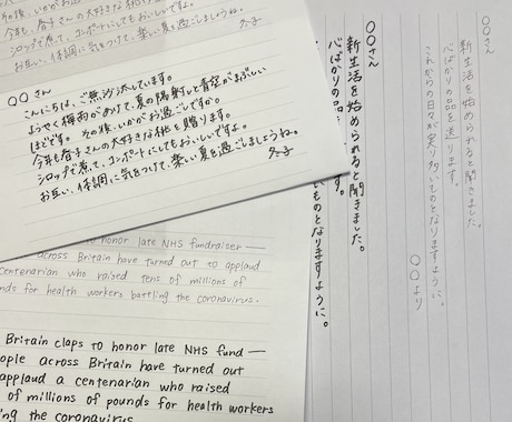 心を込めて【代筆】いたします 日本語◎英語◎大切な方に手紙で思いを伝えてみませんか❇︎ イメージ1