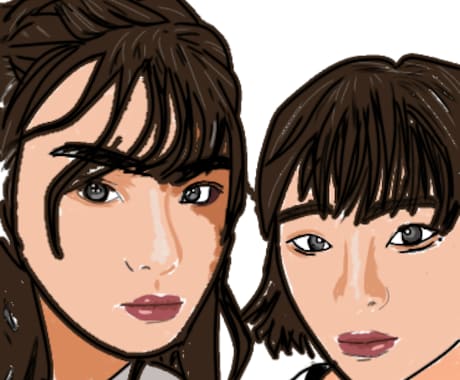 写真、写メをリアル似顔絵でイラスト化します リアル系　イラスト　似顔絵　LINEアイコン イメージ2