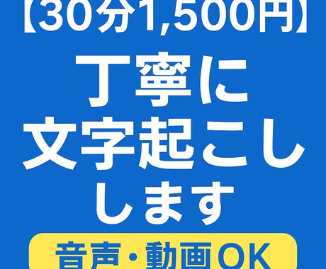 格安で文字起こし / 音声を丁寧にテキスト化します 録音や動画を丁寧に文字化します イメージ1