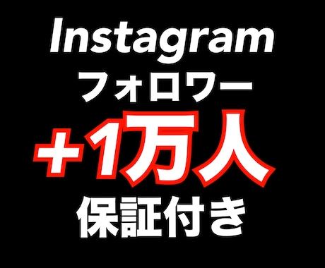 Instagramフォロワー＋1万人以上増やします ✨Instagram複垢振り分け可能✨ゆっくり増加可能！ イメージ1