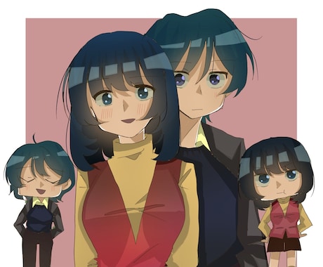 一枚絵イラストを作成します イメージ1