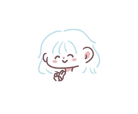 シンプルでゆるふわ系のアイコンを描きます 【最短即日】ゆるふわ×こなれ感。日常に馴染むアイコン描きます イメージ1