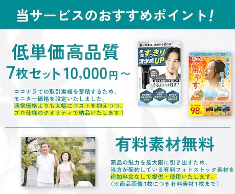 7枚10,000円〜！現役セラーが商品画像作ります 現役セラーだからわかる「欲しい！」のツボを形にします！ イメージ2