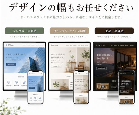 事業者目線で予約・購入につながるHPを制作します 自社サイト運用経験者が集客導線まで考えるホームページ制作 イメージ2