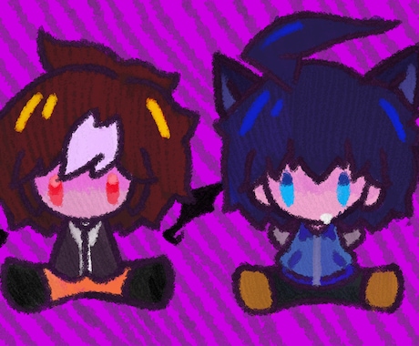あなただけの素敵な一枚、くれよん風キャラお描きます サムネやアイコン、配信のスタンプ等ぜひご相談ください！ イメージ2